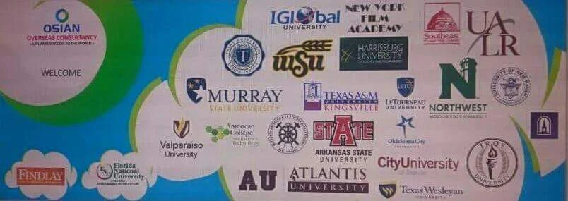 The front desk of Osian Overseas Consultancy